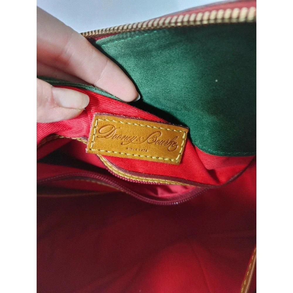 Dooney & Bourke Florentine Leather Tassel Medium Satchel $580 Cognac
